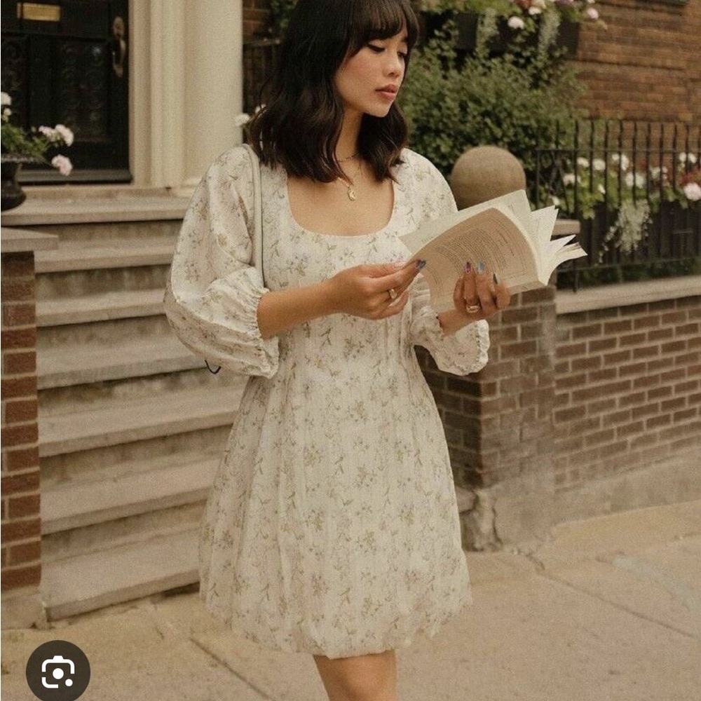 HM x Brock collection floral mini dress